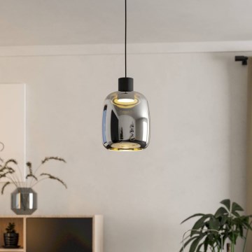 Eglo - LED RGBW Aptumšojuma lustra ar auklu LED/3,7W/230V 2700-6500K melna ZigBee