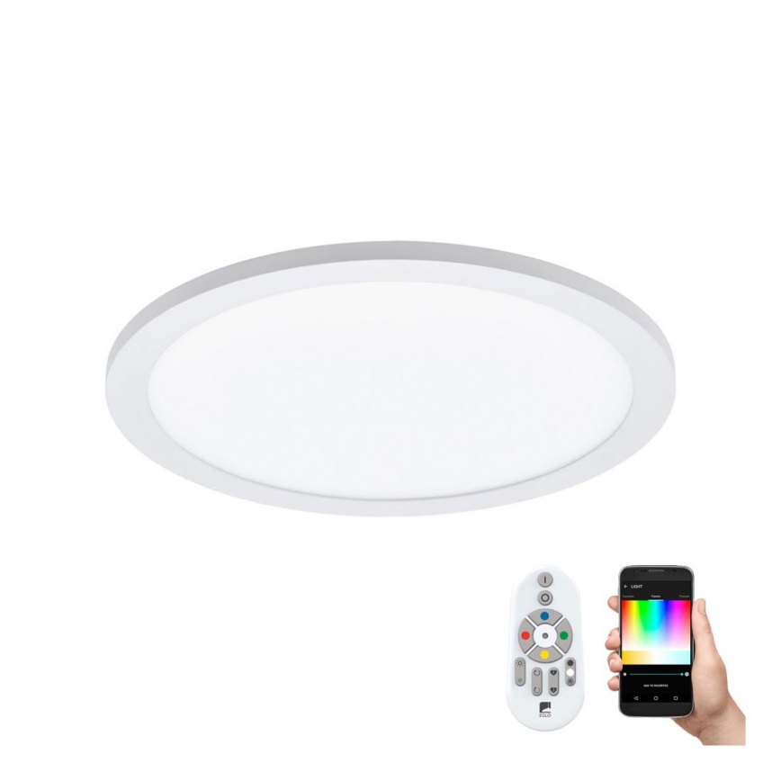 Eglo - LED RGBW ar regulējamu spilgtumu griestu gaismeklis SARSINA-C LED/16W/230V + tālvadības pults