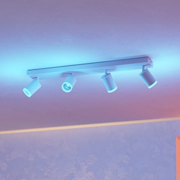 Eglo - LED RGBW ar regulējamu spilgtumu spot gaismeklis 4xLED/3,7W/230V 2700-6500K balts