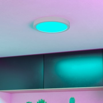 Eglo - LED RGBW ar regulējamu spilgtumu vannas istabas griestu lampa LED/11,2W/230V 2700-6500K Ø21,1 cm IP44 balta