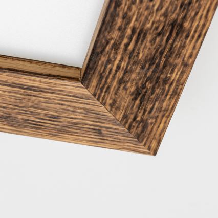 Eglo - LED RGBW regulējams virsmas panelis SALOBRENA-C WOOD LED/16W/230V 2700-6500K 34x34 cm brūns + ar tālvadības pulti
