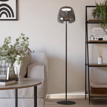 Eglo - LED RGBW dimējama grīdas lampa LED/15,5W/230V 2700-6500K dūmaina