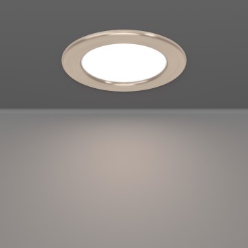 Eglo - LED RGBW dimmējams vannas istabas iebūvējamais griestu gaismeklis LED/5W/230V 2700-6500K Ø 12 cm IP44 matēts hroms