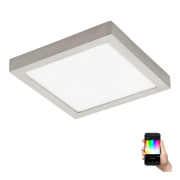 Eglo - LED RGBW griestu lampa ar regulējamu spilgtumu FUEVA-C LED/21W/230V 30x30 cm