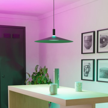 Eglo - LED RGBW regulējama pakaramā lampa uz troses LED/15,5W/230V 2700-6500K melna