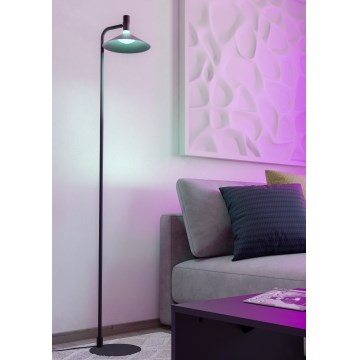 Eglo - LED RGBW regulējama stāvlampa LED/7,5W/230V 2700-6500K melna