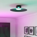 Eglo - LED RGBW regulējams griestu gaismeklis LED/15,5W/230V 2700-6500K diam. 45 cm melns