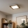 Eglo - LED RGBW regulējams virsmas panelis SALOBRENA-C WOOD LED/16W/230V 2700-6500K 34x34 cm brūns + ar tālvadības pulti