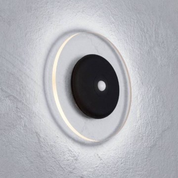 Eglo - LED RGBW uzlādējams, regulējams sienas gaismeklis ar kustības un krēslas sensoru LED/5V 2000 mAh melns + tālvadība