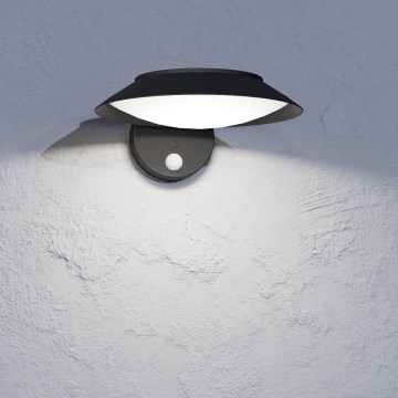 Eglo - LED Saules enerģijas sienas lampa ar sensoru LED/7W/3,7V IP44