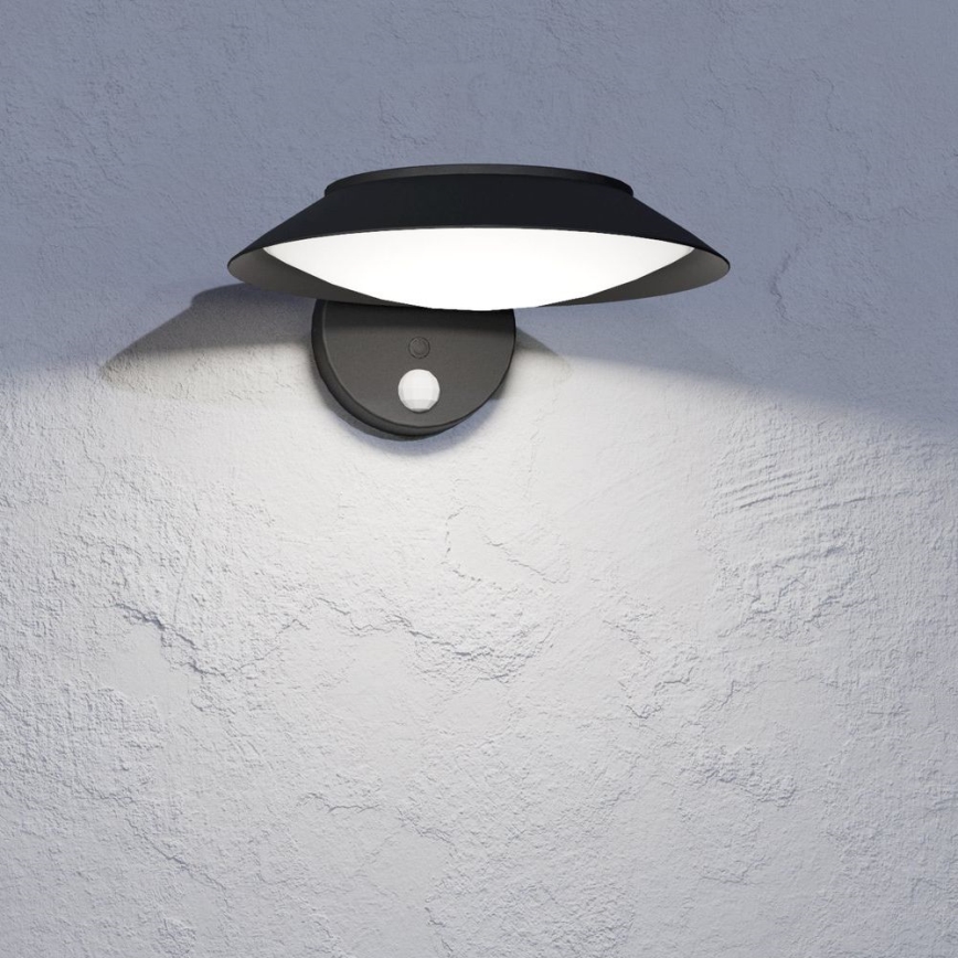 Eglo - LED Saules enerģijas sienas lampa ar sensoru LED/7W/3,7V IP44