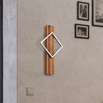 Eglo - LED sienas gaismeklis LED/13W/230V melns/brūns