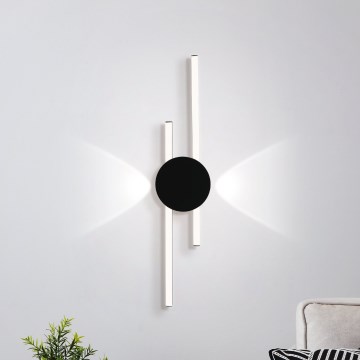 Eglo - LED sienas gaismeklis LED/20W/230V + LED/0,91W melns