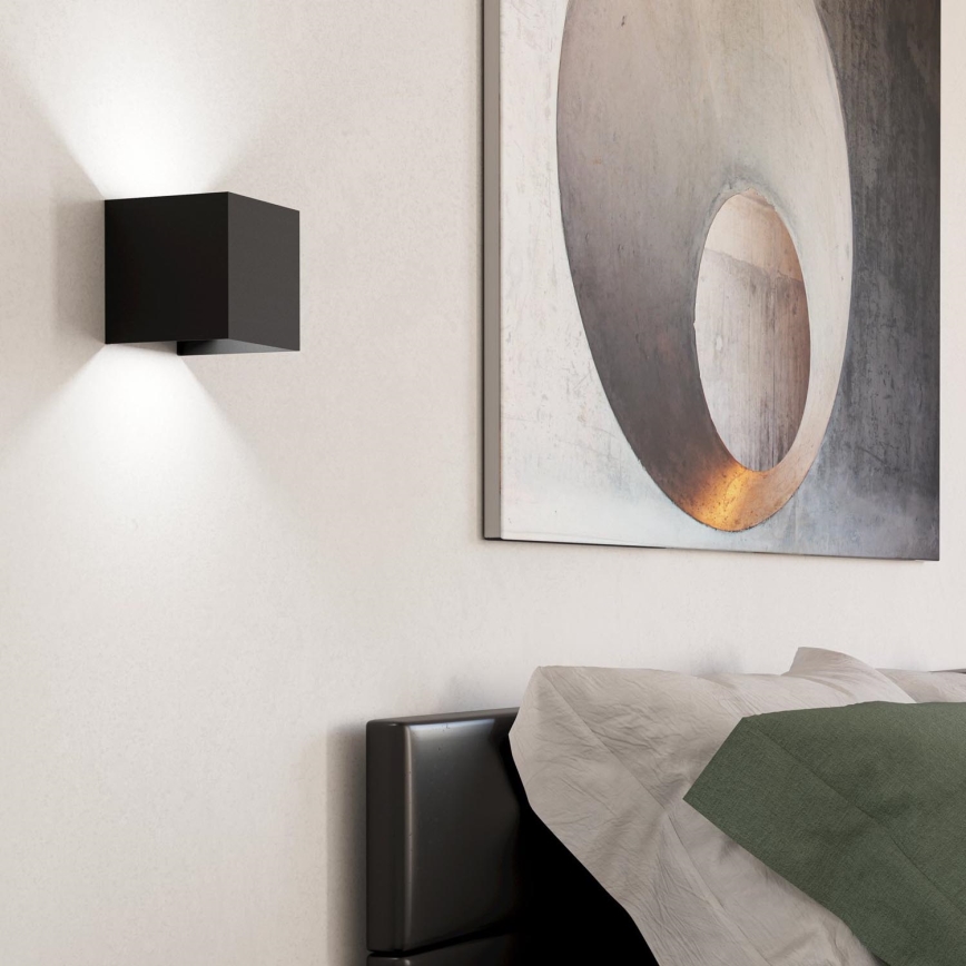 Eglo - LED Sienas lampa 2xLED/1,5W/230V 3000K melna