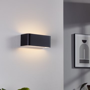 Eglo - LED Sienas lampa LED/10W/230V 3000K melna