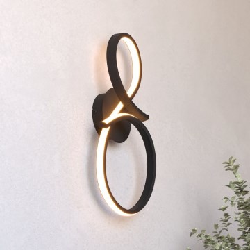 Eglo - LED Sienas lampa LED/11,4W/230V 3000K melna
