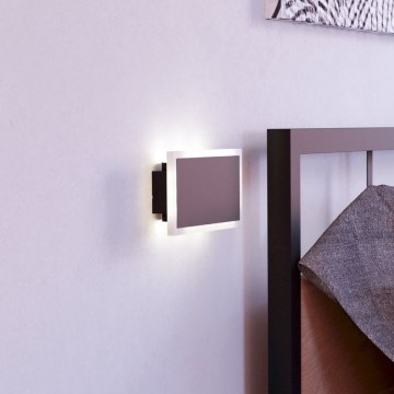 Eglo - LED Sienas lampa LED/12W/230V 3000K 12x23 cm melna