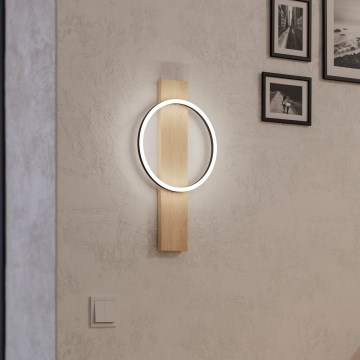 Eglo - LED Sienas lampa LED/12W/230V 3000K bēša/melna