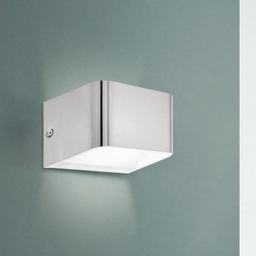 Eglo - LED Sienas lampa LED/6W/230V 3000K matēts hroms