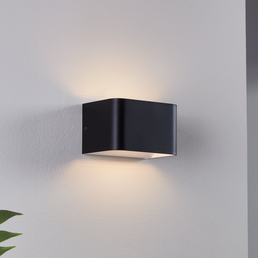 Eglo - LED Sienas lampa LED/6W/230V 3000K melna