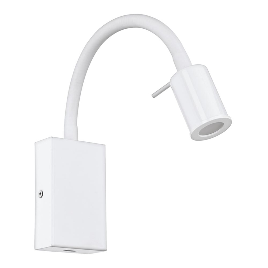Eglo - LED Sienas starmetis ar USB lādētāju 1xLED/3,5W/230V balta