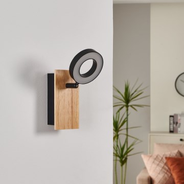 Eglo - LED sienas virziena gaismeklis LED/4,2W/230V melns/brūns