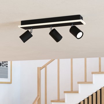 Eglo - LED spotgaismeklis LED/20W/230V melns