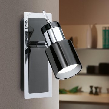 Eglo - LED starmetis 1xGU10/5W/230V melna