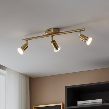 Eglo - LED Starmetis 3xGU10/2,8W/230V 3000K zelta