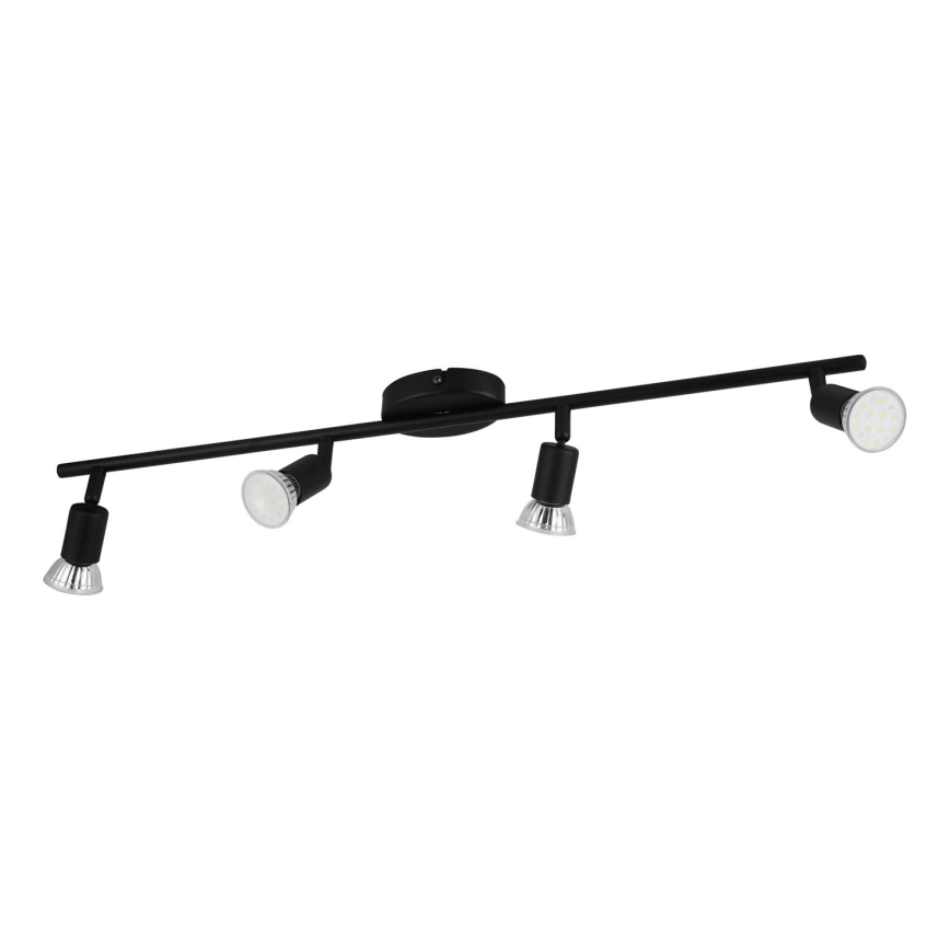 Eglo - LED Starmetis 4xGU10/2,8W/230V 3000K melna