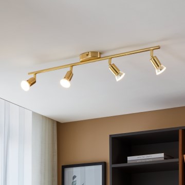 Eglo - LED Starmetis 4xGU10/2,8W/230V 3000K zelta