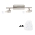 Eglo - LED Starmetis MY CHOICE 2xE14/4W/230V matēts hroms/balta