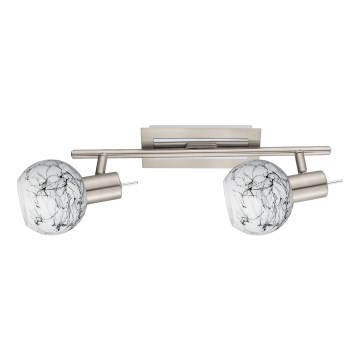 Eglo - LED Starmetis MY CHOICE 2xE14/4W/230V matēts hroms/balta/melna