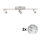 Eglo - LED Starmetis MY CHOICE 3xE14/40W/230V matēts hroms/balta/melna