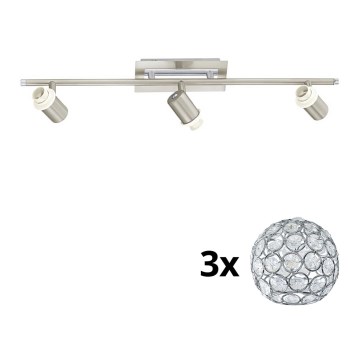Eglo - LED Starmetis MY CHOICE 3xE14/40W/230V matēts hroms