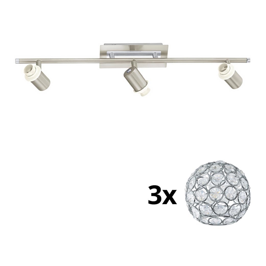 Eglo - LED Starmetis MY CHOICE 3xE14/40W/230V matēts hroms