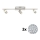 Eglo - LED Starmetis MY CHOICE 3xE14/40W/230V matēts hroms