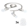Eglo - LED Starmetis MY CHOICE 3xE14/4W/230V  matēts hroms/balta