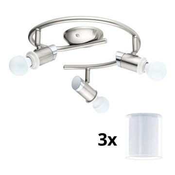 Eglo - LED Starmetis MY CHOICE 3xE14/4W/230V  matēts hroms/balta