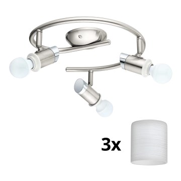 Eglo - LED Starmetis MY CHOICE 3xE14/4W/230V  matēts hroms/balta