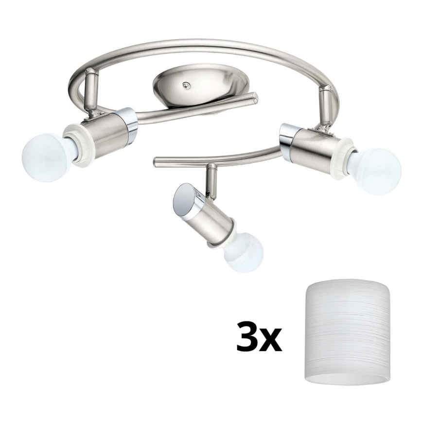Eglo - LED Starmetis MY CHOICE 3xE14/4W/230V  matēts hroms/balta