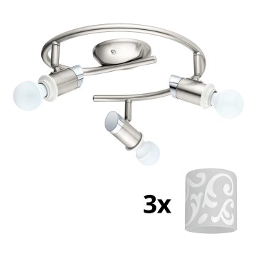 Eglo - LED Starmetis MY CHOICE 3xE14/4W/230V  matēts hroms/balta