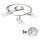 Eglo - LED Starmetis MY CHOICE 3xE14/4W/230V  matēts hroms/balta/melna