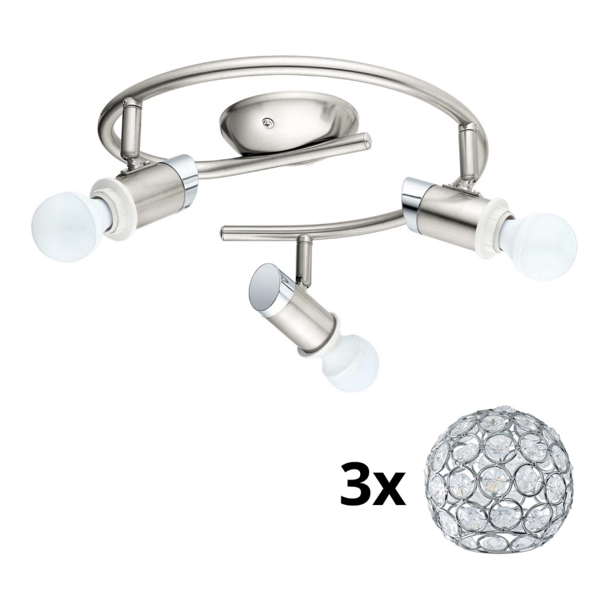 Eglo - LED Starmetis MY CHOICE 3xE14/4W/230V  matēts hroms