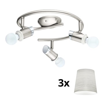 Eglo - LED Starmetis MY CHOICE 3xE14/4W/230V  matēts hroms/krēmkrāsa