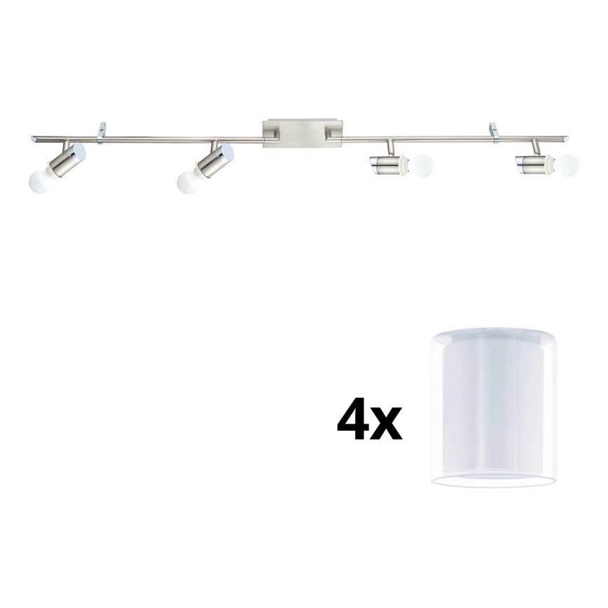 Eglo - LED Starmetis MY CHOICE 4xE14/4W/230V matēts hroms/balta