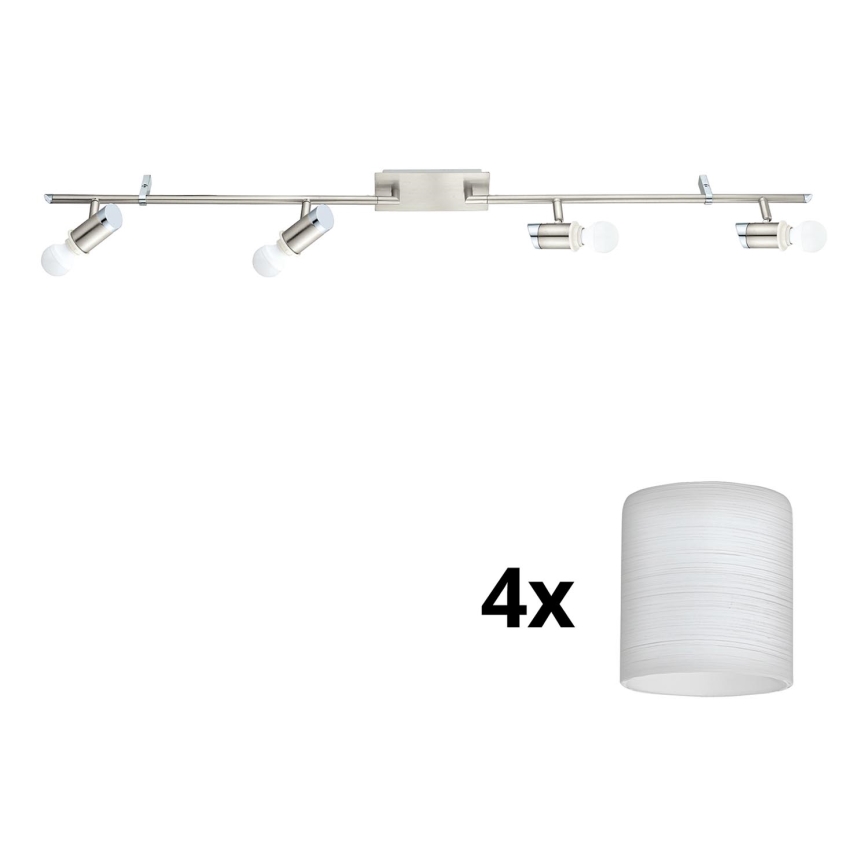 Eglo - LED Starmetis MY CHOICE 4xE14/4W/230V  matēts hroms/balta