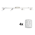 Eglo - LED Starmetis MY CHOICE 4xE14/4W/230V matēts hroms/balta