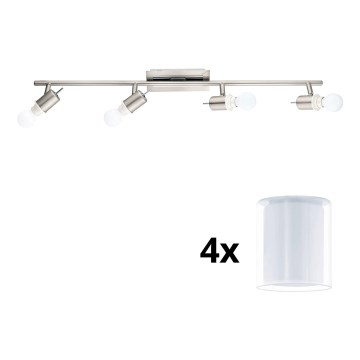 Eglo - LED Starmetis MY CHOICE 4xE14/4W/230V matēts hroms/balta