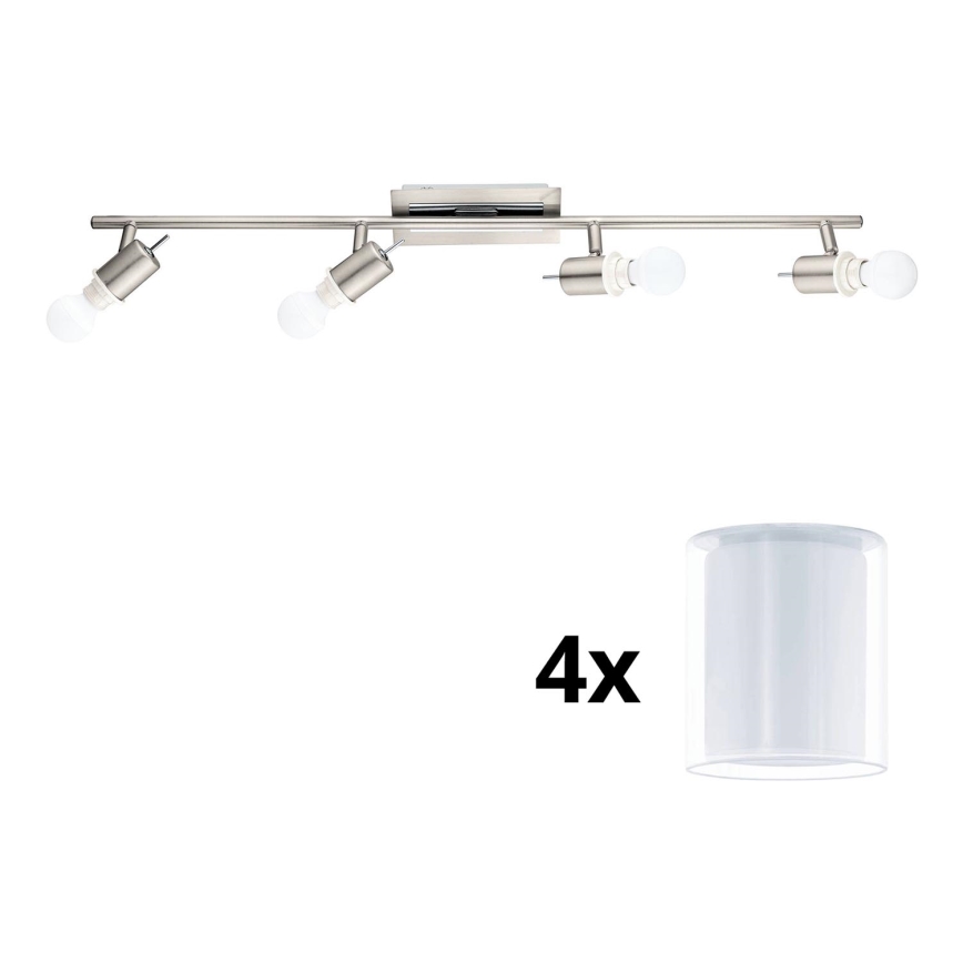 Eglo - LED Starmetis MY CHOICE 4xE14/4W/230V matēts hroms/balta